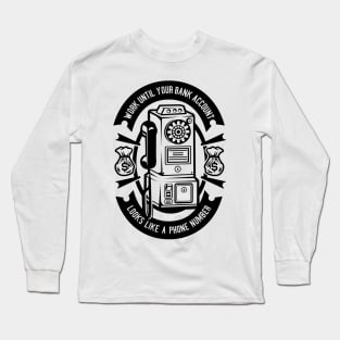 Phone Number Long Sleeve T-Shirt